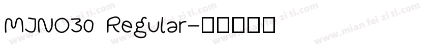 MJNO30 Regular字体转换